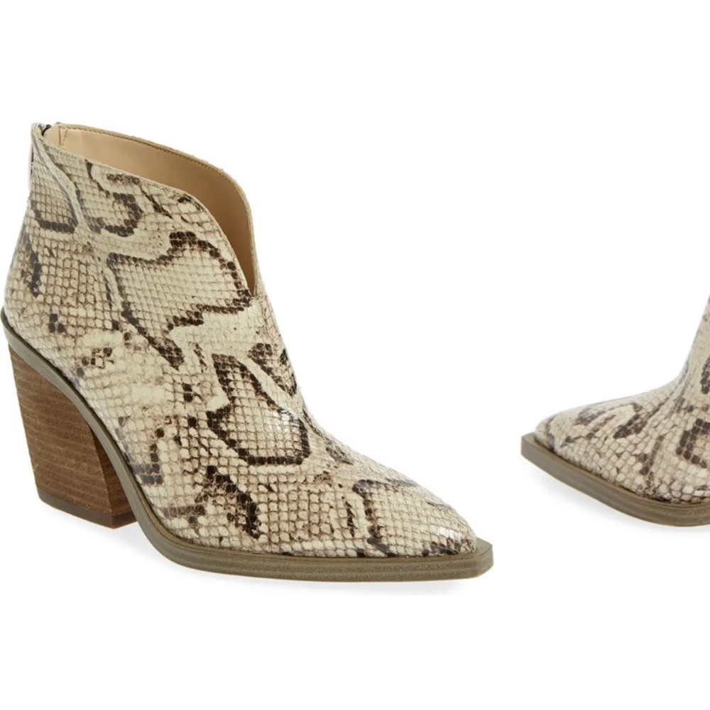 Vince Camuto Snakeskin Ginsel Bootie